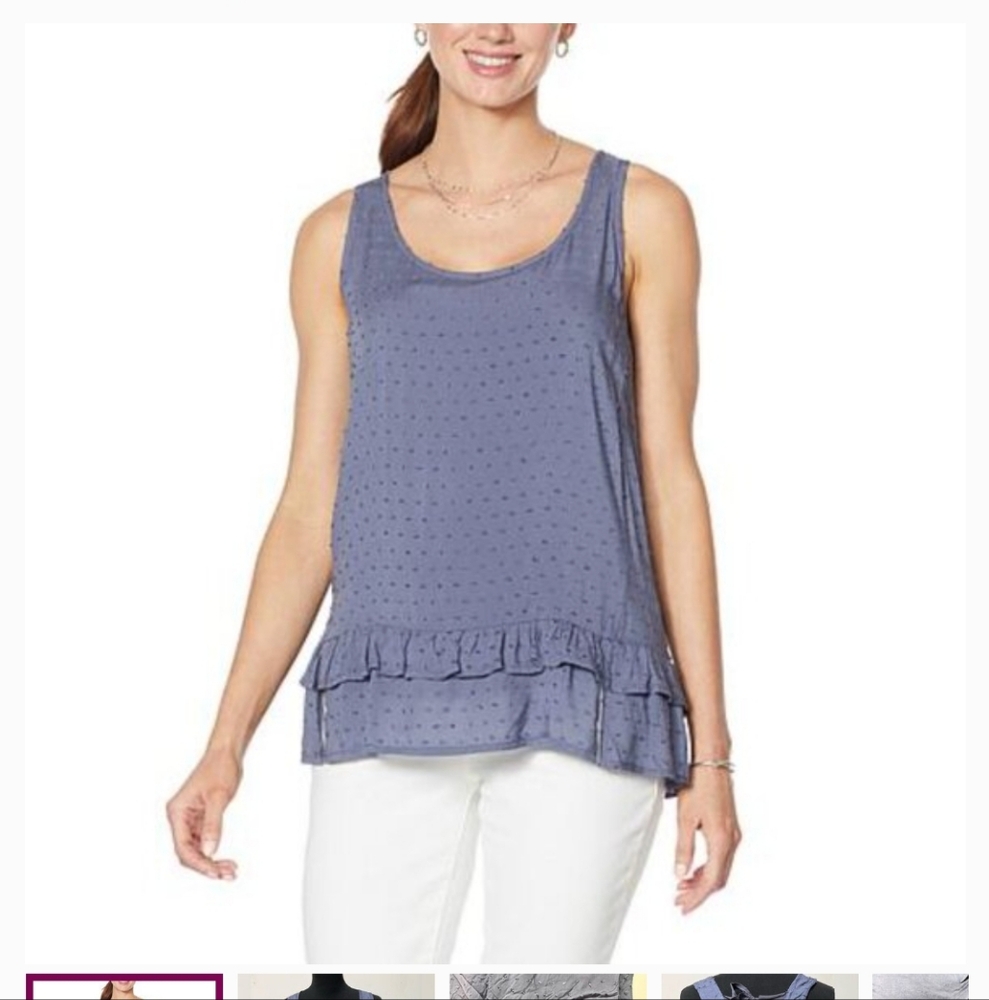🆕️ Democracy Flounce Hem Tank
